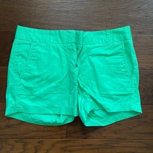 J.Crew 4” shorts size 2 color green
